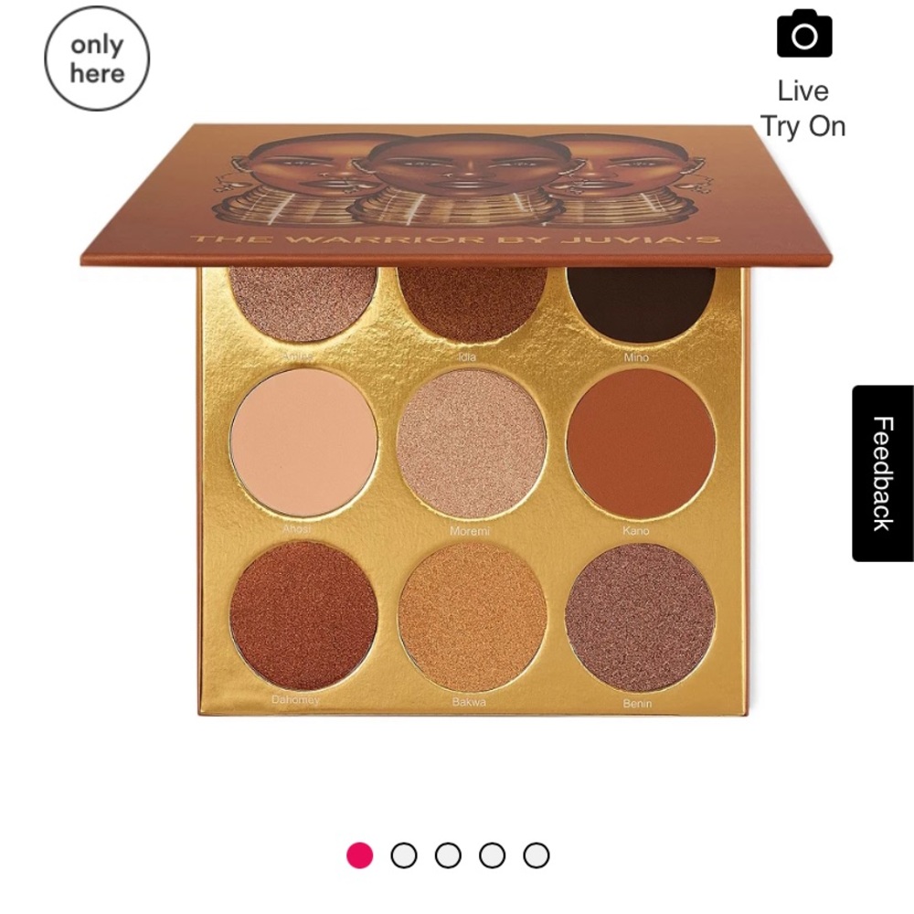 EUC Juvias Place “The Warrior” Eyeshadow Palette